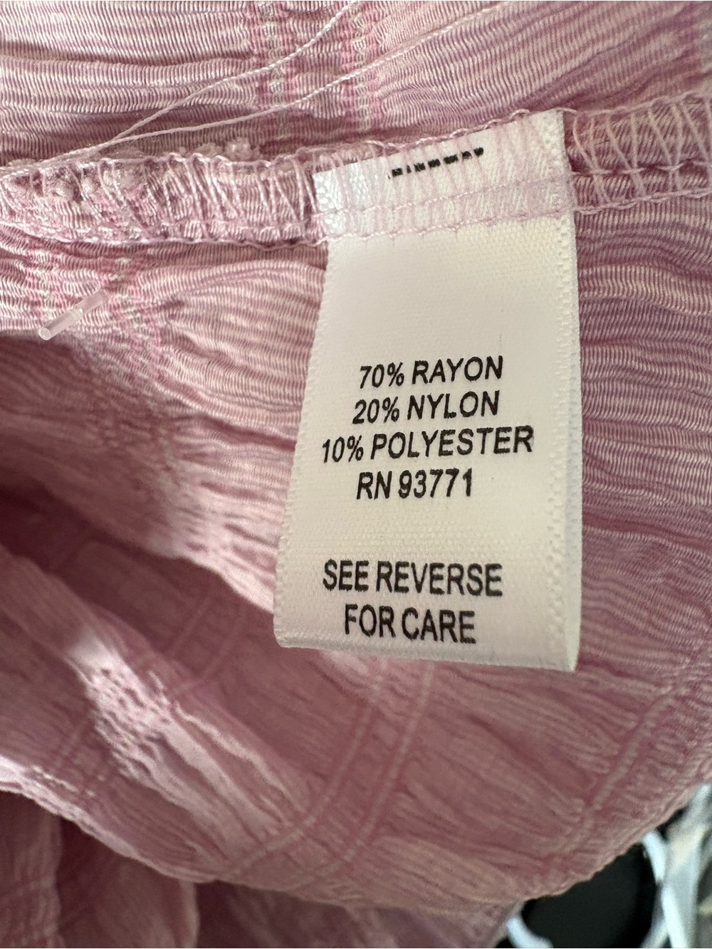 Dalin Light Pink Smocked Top - Picture 4 of 4